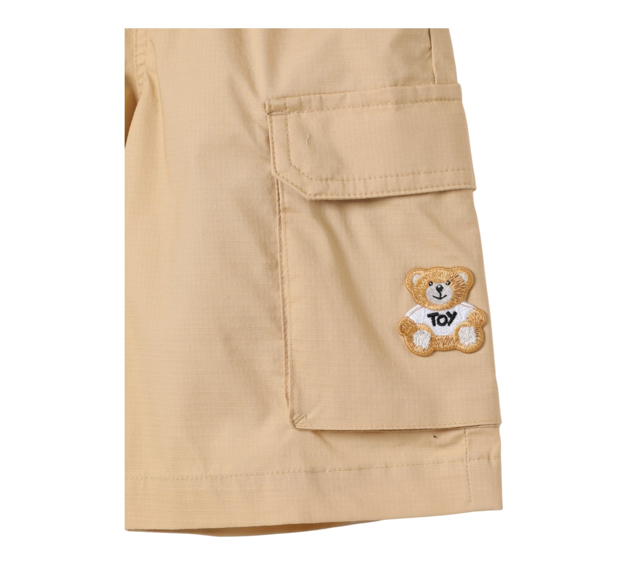 Moschino Bermuda Tinta Unita con Elastico In Vita per Bambino HUQ027 CAMMELLO MOSCHINO 