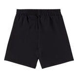 Moschino Bermuda In Felpa Tinta Unita con Stampe per Bambino HUQ028 NERO MOSCHINO 