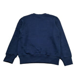 Moschino Felpa Girocollo Tinta Unita con Stampa per Bambino HVF08H BLU MOSCHINO 