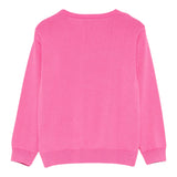 Moschino Maglia Girocollo Tinta Unita con Ricamo Orso per Bambina HYW00J ROSA MOSCHINO 
