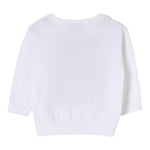 Moschino Maglia Girocollo Tinta Unita con Orso per Neonato M5W00J BIANCO MOSCHINO 