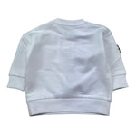 Moschino Felpa Girocollo Tinta Unita con Applicazioni per Neonato M9F03Q BIANCO MOSCHINO 