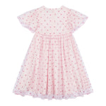 Moschino Abito Mezza Manica Tinta Unita con Tulle per Neonata MDV0C0 ROSA MOSCHINO 