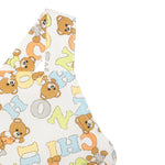 Moschino Abito Tinta Unita con Stampa per Bambina MDV0C1 BIANCO MOSCHINO 
