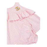 Moschino Abito Tinta Unita Set con Coulotte per Neonata MDV0C3 ROSA MOSCHINO 