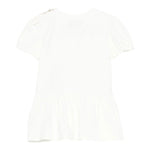 Moschino Abito Tinta Unita con Stampa per Bambina MDV0C7J BIANCO MOSCHINO 
