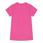 Moschino Abito Girocollo Tinta Unita con Stampa per Neonata MDV0C9XXX FUXIA MOSCHINO 