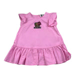 Moschino Abito Mezza Manica Tinta Unita con Stampa per Neonata MDV0D6 ROSA MOSCHINO 