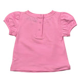 Moschino T-Shirt Girocollo Tinta Unita con Stampa per Neonata MLM02B ROSA MOSCHINO 