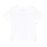 Moschino T-Shirt Girocollo Tinta Unita con Orso per Bambino MNM047XXX BIANCO MOSCHINO 