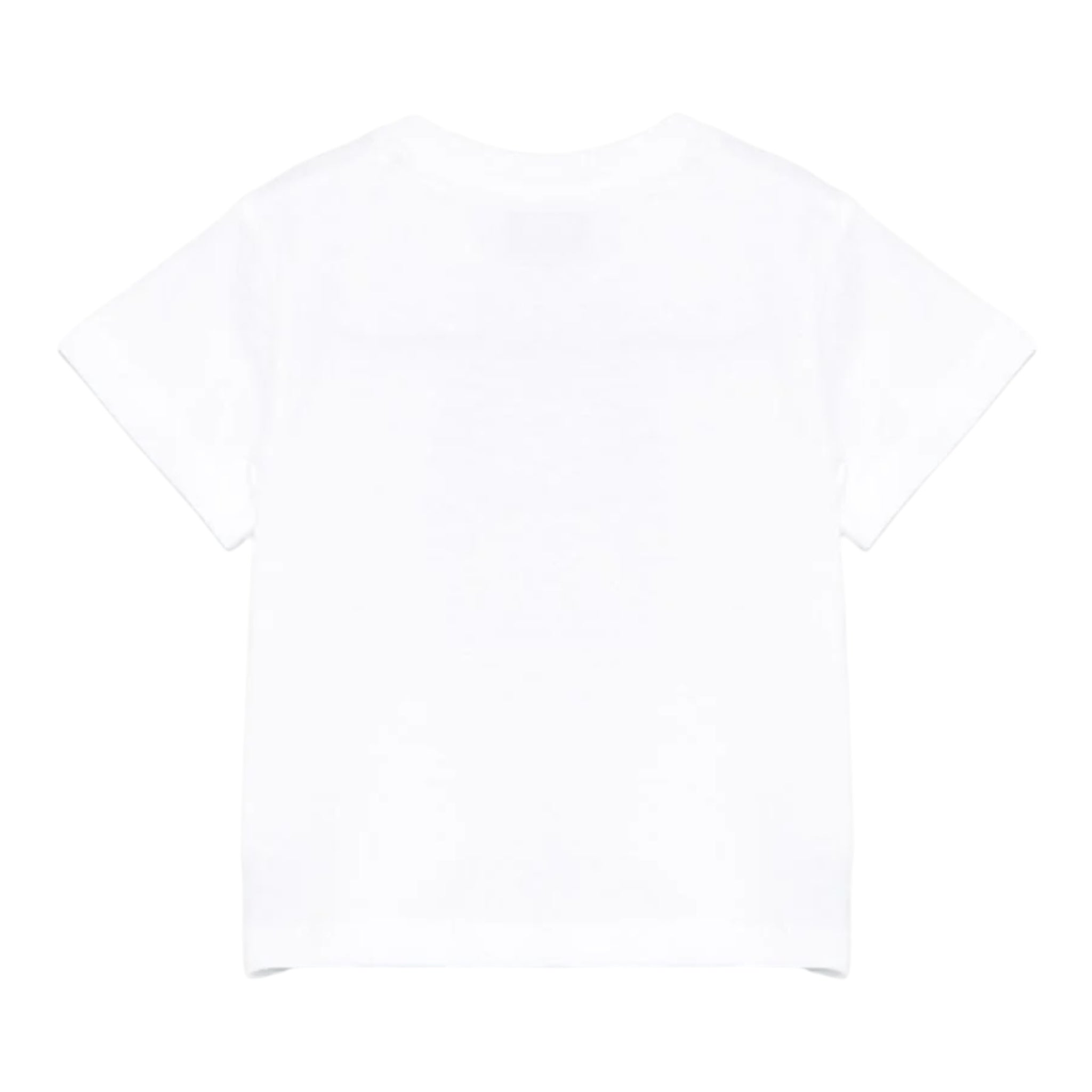 Moschino T-Shirt Girocollo Tinta Unita con Orso per Bambino MNM047XXX BIANCO MOSCHINO 