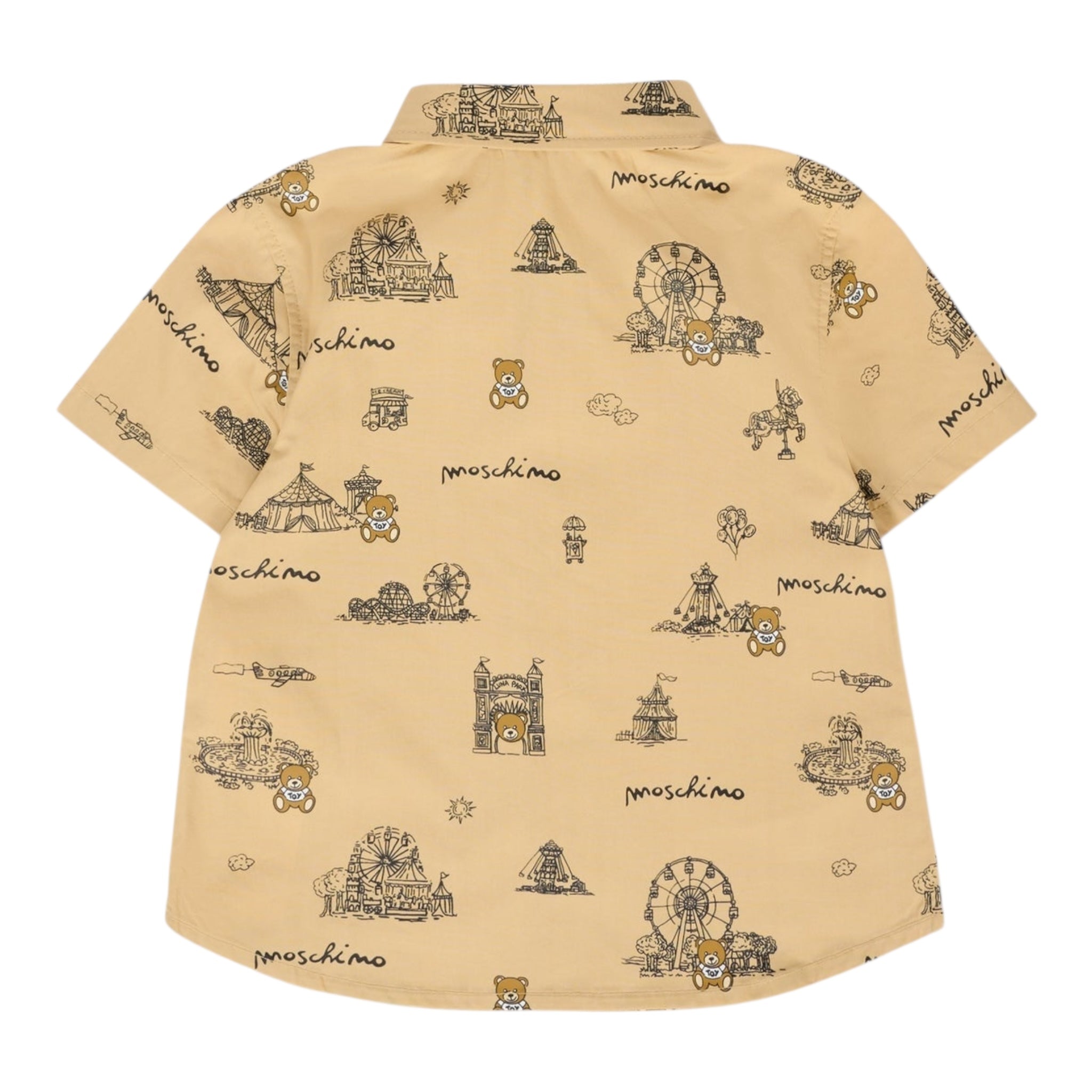 Moschino Camicia Tinta Unita con Stampa per Neonata MOC018 CAMMELLO MOSCHINO 