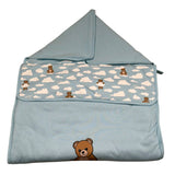 Moschino Sacco Nanna Tinta Unita con Stampa per Neonato MOE00P AZZURRO MOSCHINO 