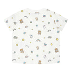 Moschino T-Shirt Girocollo Tinta Unita con Stampe per Neonato MOM047 BIANCO MOSCHINO 