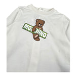 Moschino set Tutina Manica Lunga Tinta Unita con Logo-bavetta per Neonato MOY05L PANNA MOSCHINO 