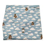 Moschino Coperta Tinta Unita con Stampa per Neonata MRB00F AZZURRO MOSCHINO 