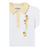Moschino Cmpleto 2 Pezzi Bermuda-Polo per Neonato MUG01A BIANCO MOSCHINO 