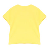 Moschino T-Shirt Girocollo Tinta Unita con Stampa per Neonato MUM04CLO GIALLO MOSCHINO 