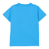 Moschino T-Shirt Girocollo Tinta Unita con Stampa Orso per Neonato MUM04D AZZURRO MOSCHINO 