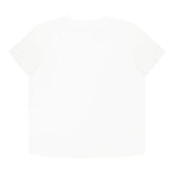 Moschino T-Shirt Girocollo Tinta Unita con Stampe In Contrasto per Bambino MUM04FXJ BIANCO MOSCHINO 