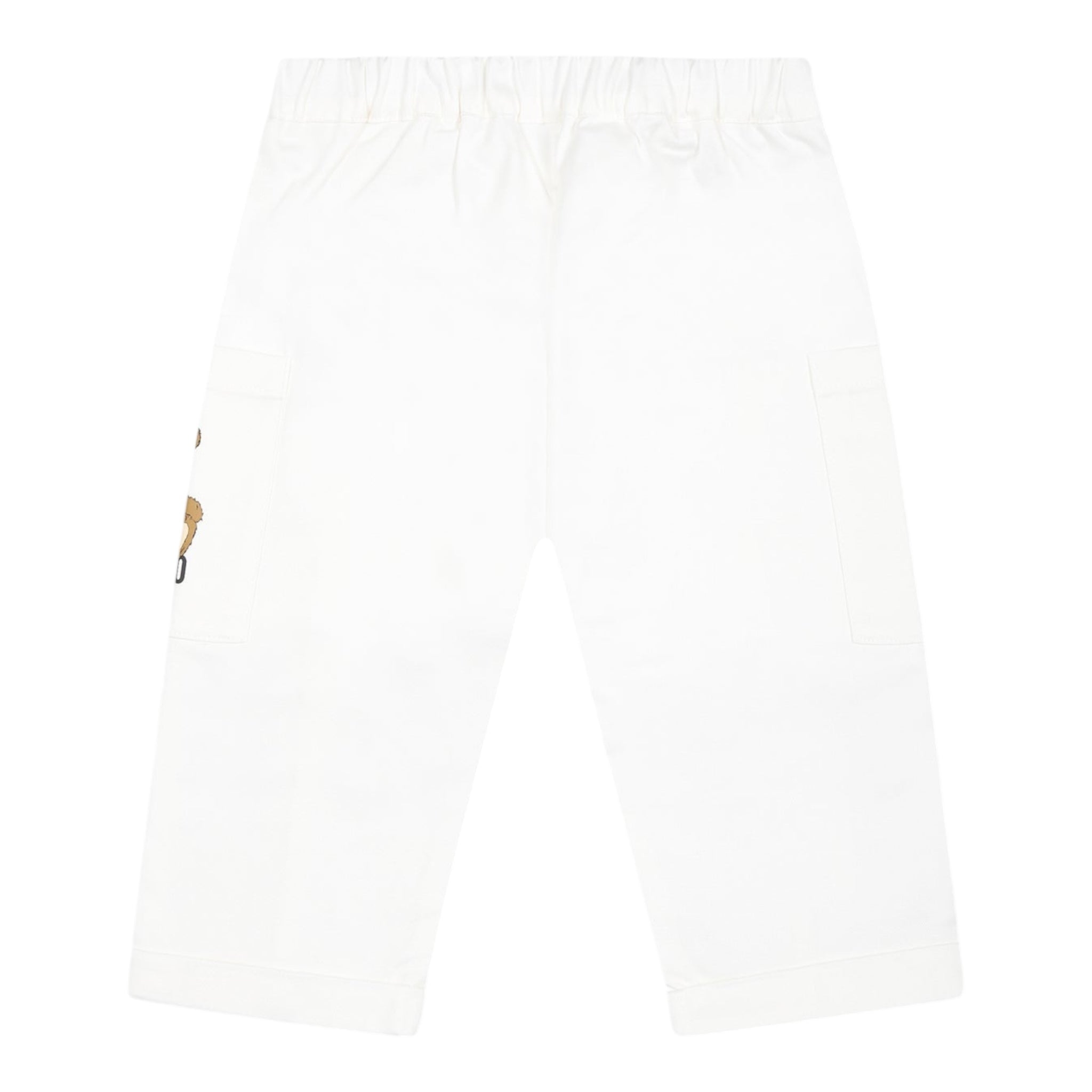 Moschino Pantalone Tinta Unita con Elastico In Vita per Bambino MUP05CX BIANCO MOSCHINO 