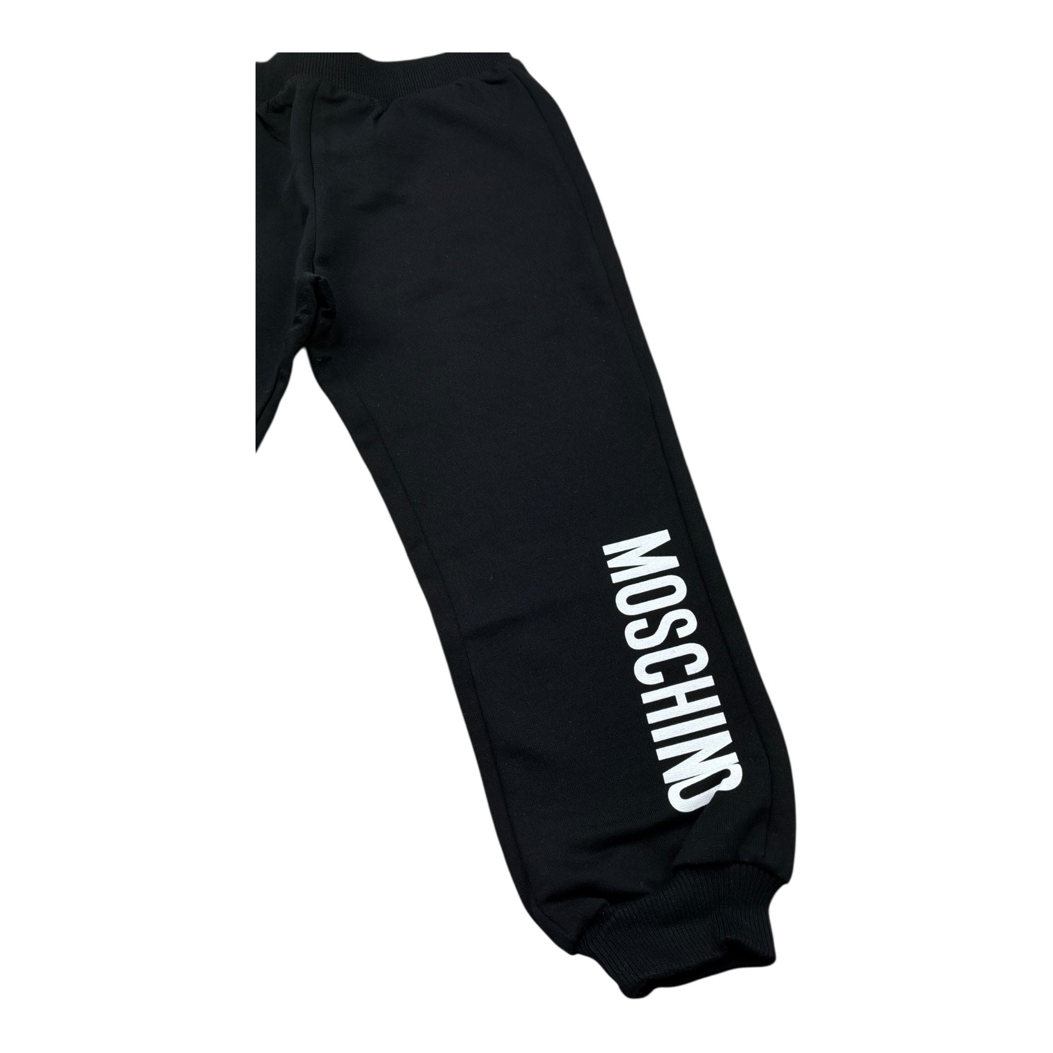 Moschino Pantalone Tintaunita con Logo per Bambino MUP05GJ NERO MOSCHINO 