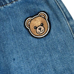 Moschino Jeans Tinta Unita con Elastico In Vita per Neonato MUP05S BLU MOSCHINO 