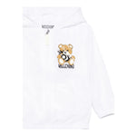 Moschino Giubbino Tinta Unita con Cappuccio per Neonato MUS022 BIANCO MOSCHINO 
