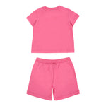 Moschino Completo 2 Pezzi T-Shirt-Short Tinta Unita per Neonata MVG00M FUXIA MOSCHINO 