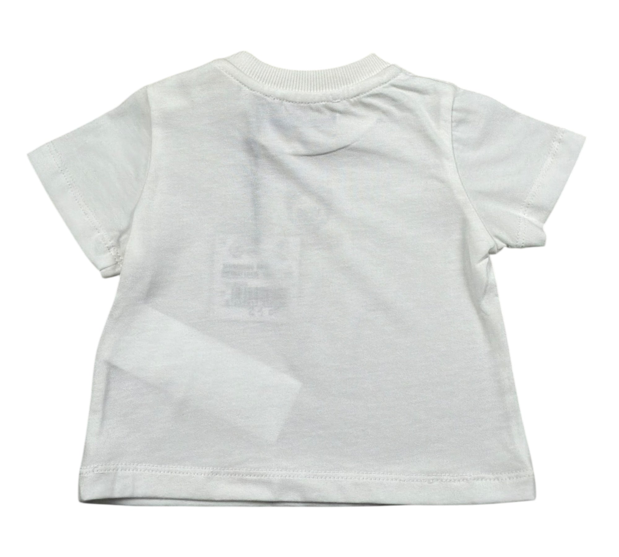 Moschino T-Shirt Girocollo Tinta Unita con Logo per Neonato MYM047 BIANCO MOSCHINO 