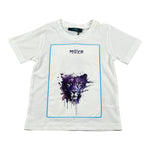 Move T-Shirt Girocollo tinta unita con Stampe Bianco per Neonato TSPRINT BIANCO MOVE 