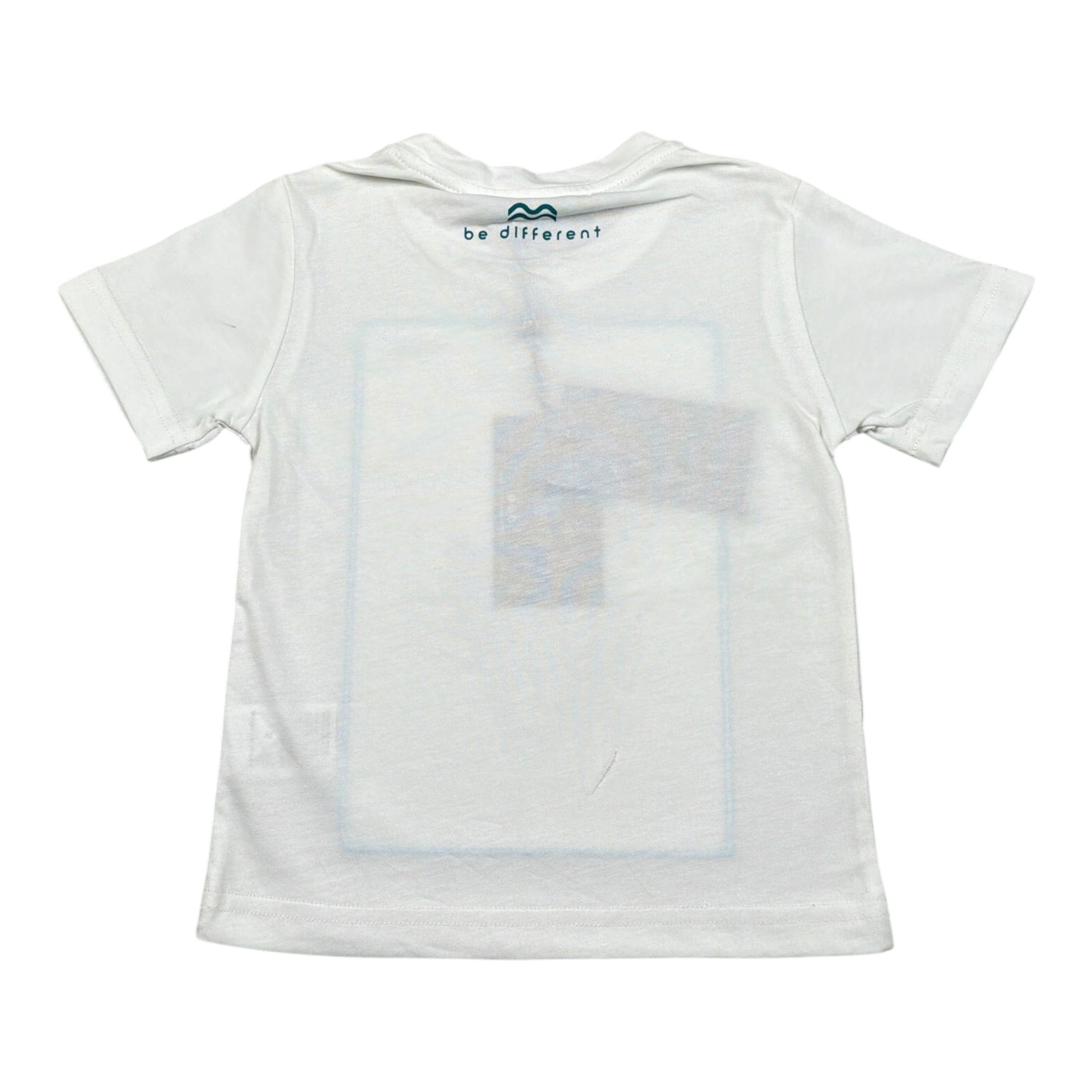 Move T-Shirt Girocollo tinta unita con Stampe Bianco per Neonato TSPRINT BIANCO MOVE 
