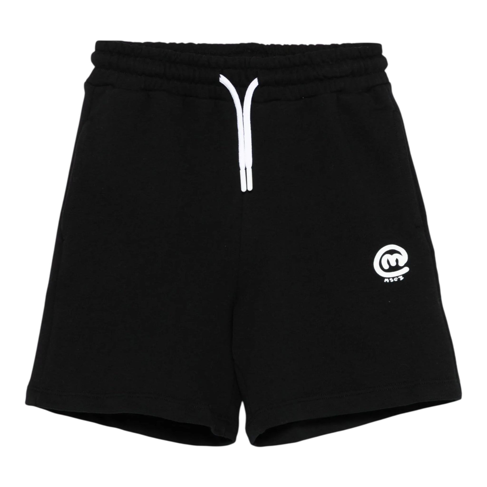 Msgm Bermuda In Felpa Tinta Unita con Logo per Bambino S5MSJBBE281 NERO MSGM 