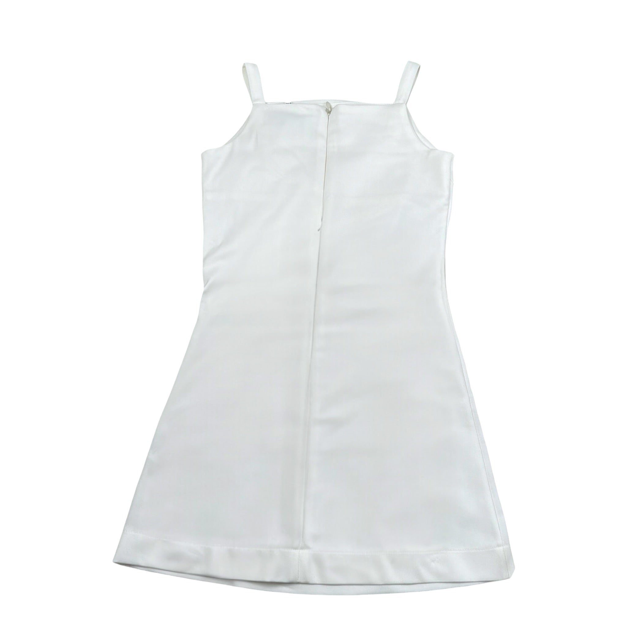 Msgm Abito Tinta Unita con Applicazioni per Bambina S5MSJGDR233 BIANCO MSGM 