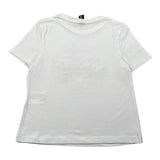 Naice T-Shirt Girocollo Tinta Unita con Stampa In Contrasto per Bambina 24128 BIANCO NAICE 