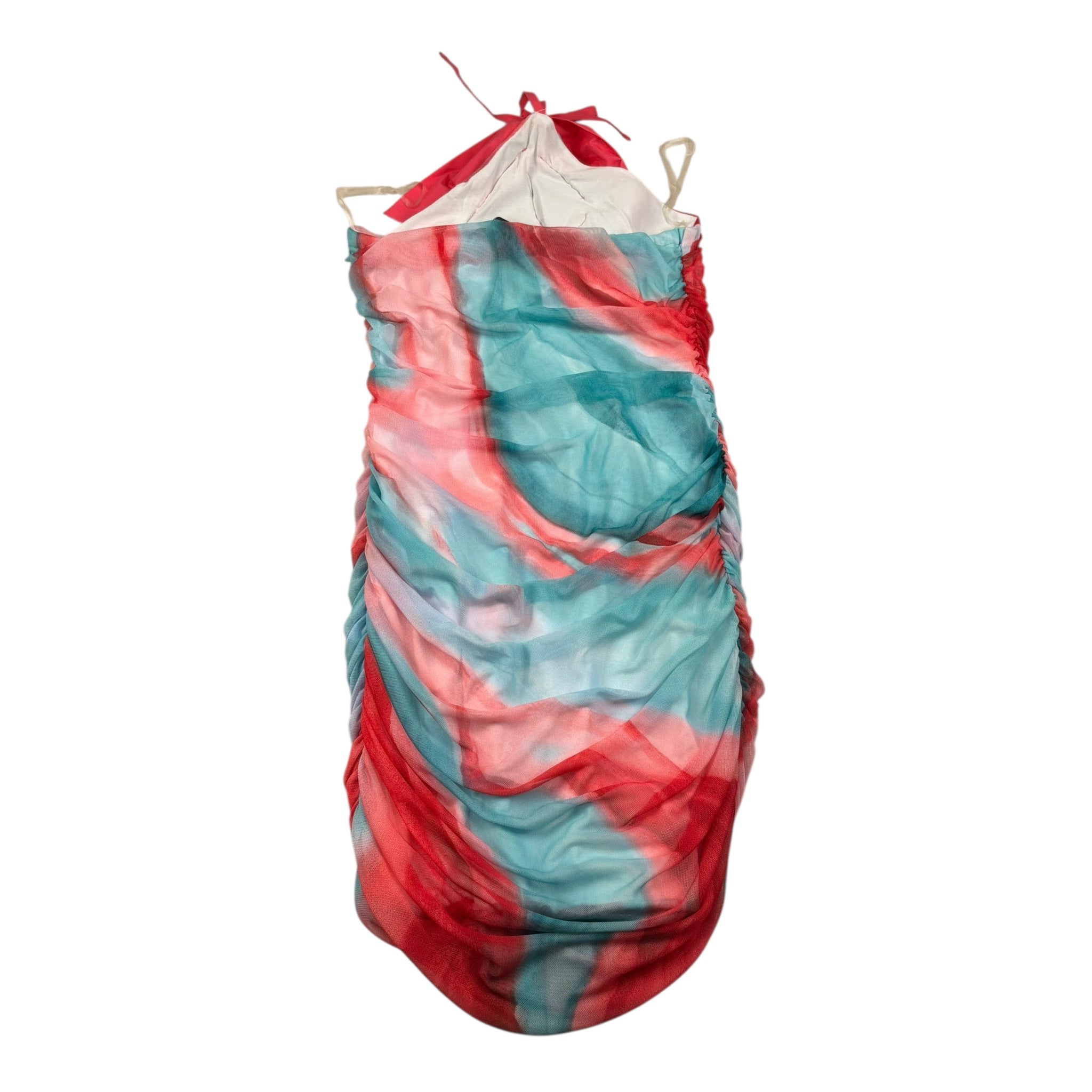 Naice Abito Bicolore Traforato per Bambina 27140 MULTICOLOR NAICE 
