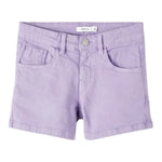 Name It Short tinta unita con Girovita Regolabile Lilla per Bambina 13212157 LILLA NAME IT 