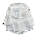 Never Too Camicia tinta unita con Colletto Coreano Panna per Neonato NT1232N PANNA NEVER TOO 