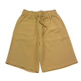 Never Too Bermuda Tinta Unita con Elastico In Vita per Bambino NT1675B BEIGE NEVER TOO 