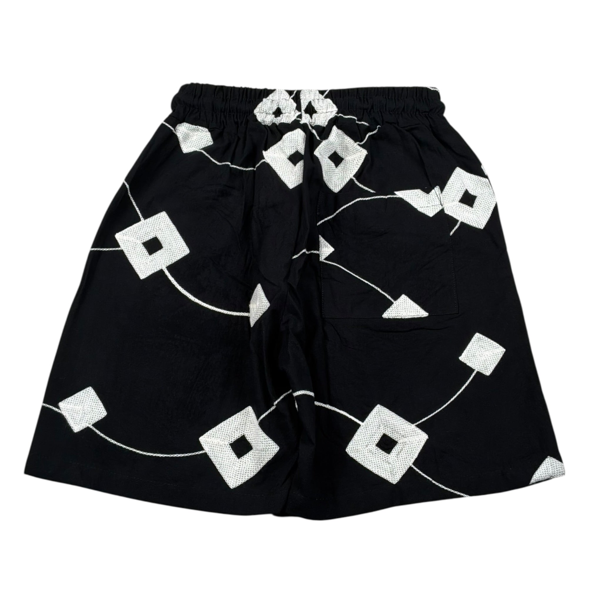 Never Too Bermuda tinta unita con Stampa Nero per Bambino NT2269R NERO NEVER TOO 