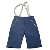 New Gereration Bermuda tinta unita con Bretelle Blu per Bambino 221352 BLU NEW GERERATION 