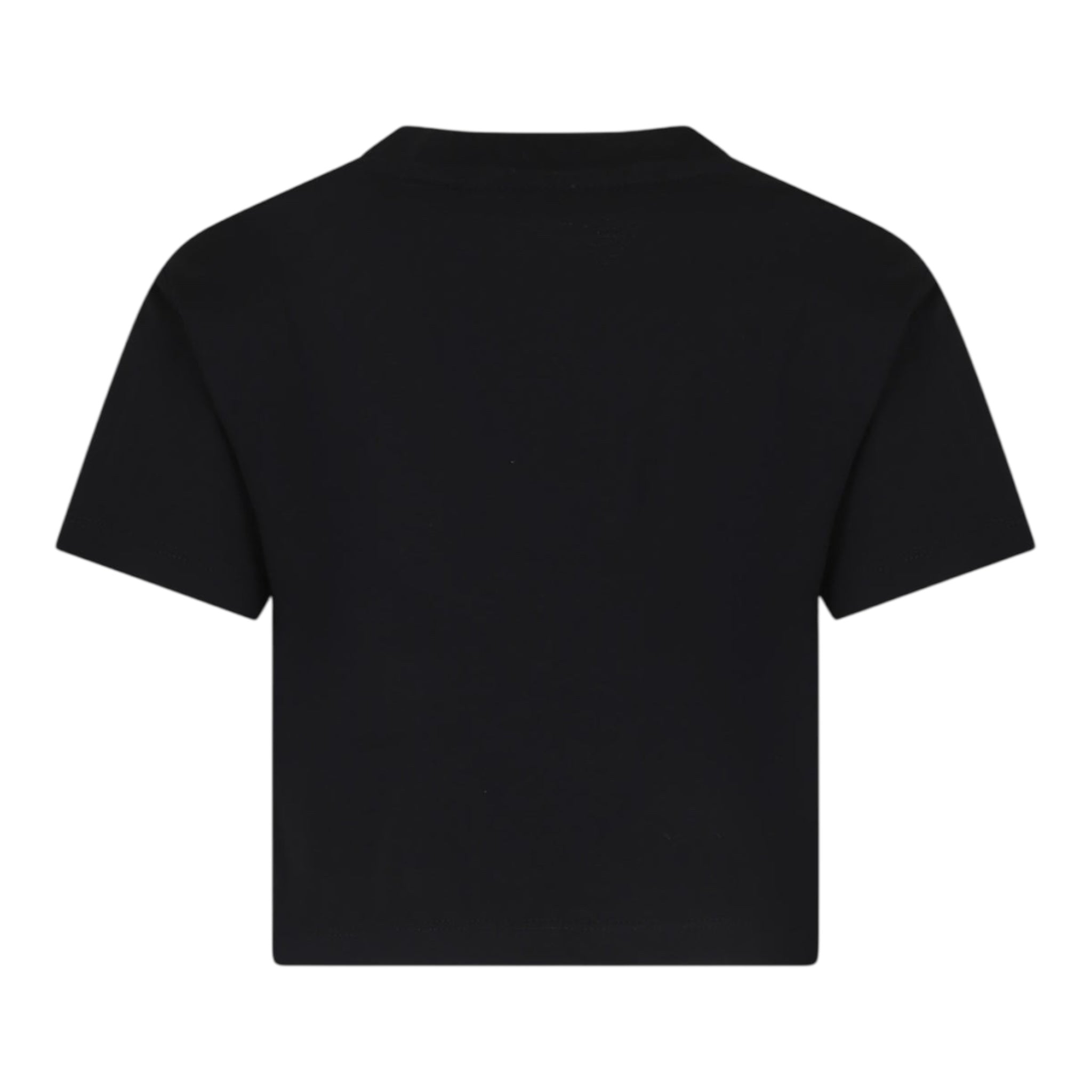 Nike T-Shirt Girocollo Tinta Unita con Logo per Bambina 36L670 NERO NIKE 