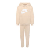 Nike Completo 2 Pezzi Felpa-Pantalone Tinta Unita per Bambino 86L595 BEIGE NIKE 