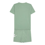 Nike Completo 2 Pezzi T-Shirt-Bermuda Tinta Unita per Bambino 86L596X VERDE NIKE 