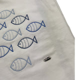 Ninnaoh Coperta Tinta Unita con Stampa per Neonato E21COP215 BIANCO NINNAOH 