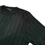 Numbers T-Shirt Girocollo In Filo Tinta Unita per Bambino FIL07 NERO NUMBERS 