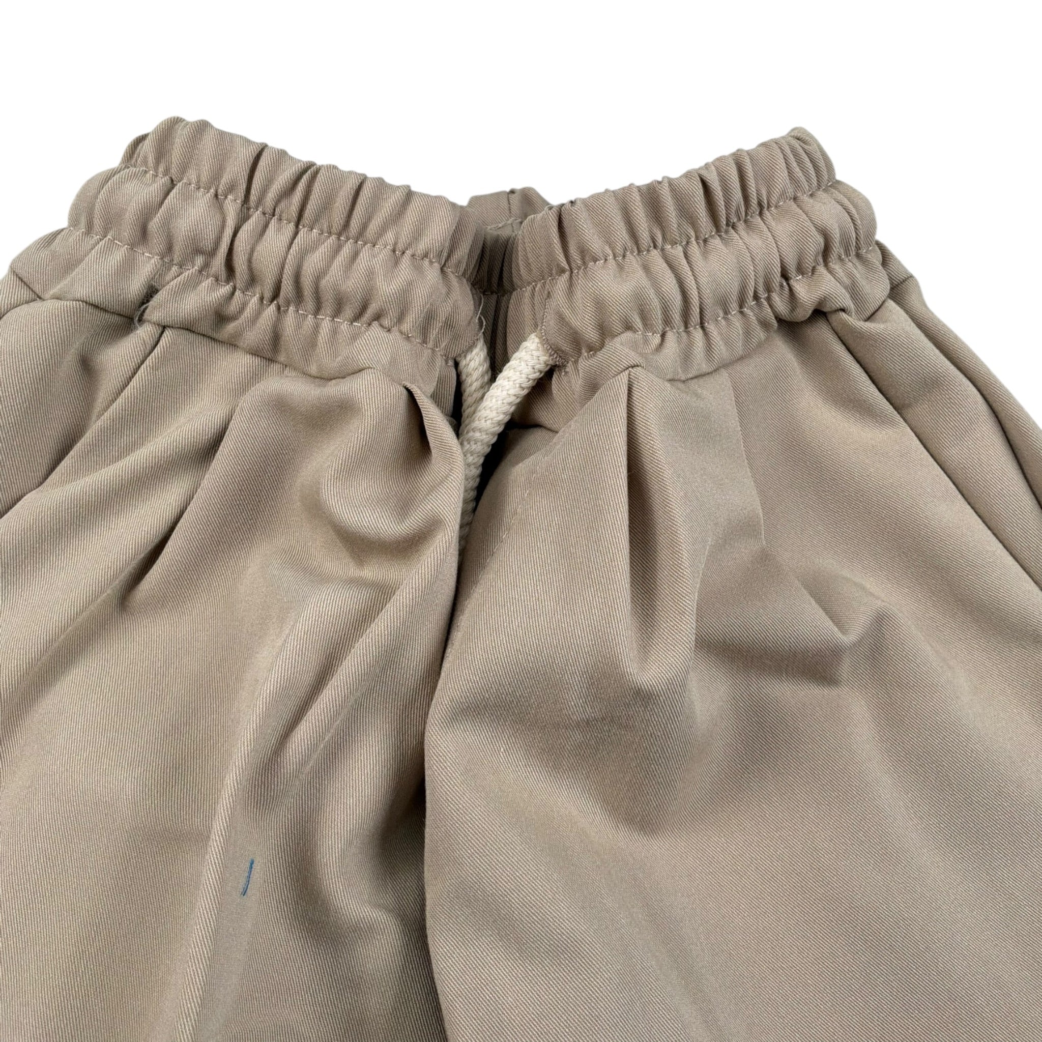 Numbers Pantalone Tinta Unita con Elastico In Vita per Neonato PA123 BEIGE NUMBERS 