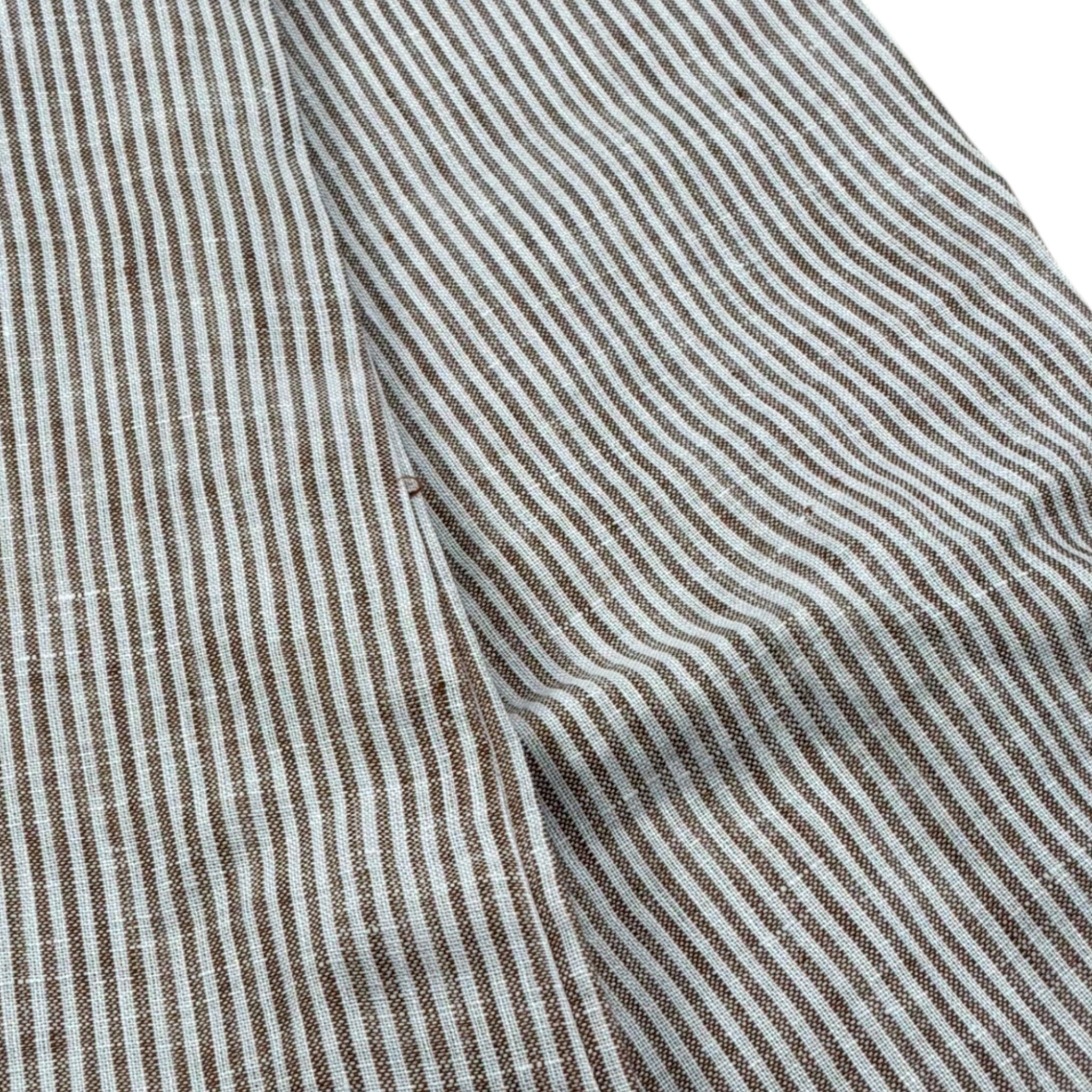 Over-D Camicia Bicolore con Fantasia A Righe per Bambino OK1085SCM BIANCO/MARRONE OVER-D 