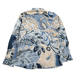 Over-D Camicia Tinta Unita con Fantasia per Bambino OK1626SCM BLU OVER-D 