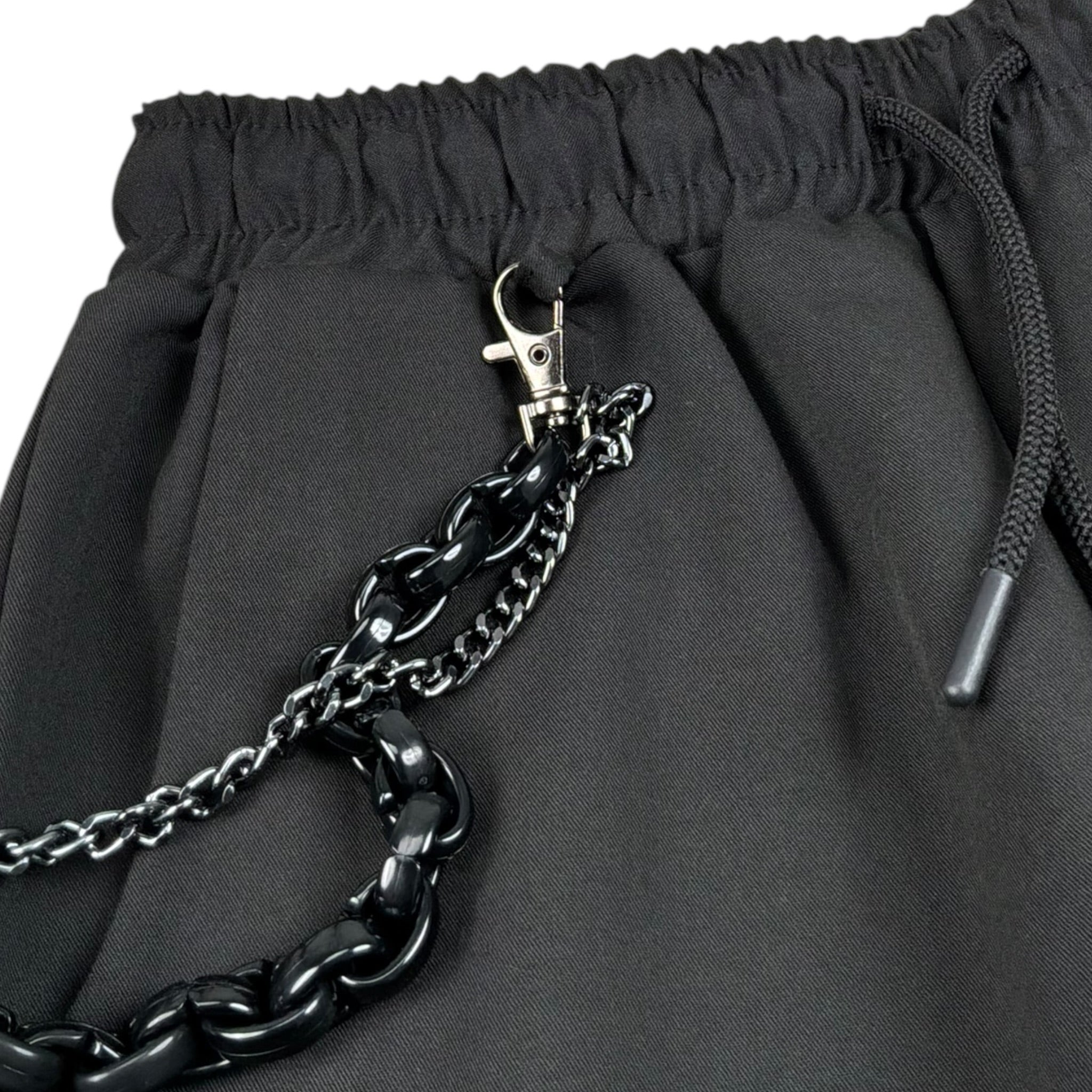 Over-D Pantalone Tinta Unita con Elastico In Vita per Bambino OK405PN NERO OVER-D 
